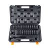 VEVOR 1/2" Drive Impact Socket Set, 33 Piece Socket Set SAE 3/8"-1" and Metric 10-24mm, 6 Point Cr-V Alloy Steel for Auto Repair