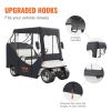 VEVOR Golf Cart Enclosure, 600D Polyester Driving Enclosure with 4-Sided Transparent Windows