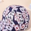 Baseball cap new men's and women's trend baseball cap Korean version fashion street tide cap poker printing hat