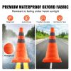VEVOR Safety Cones, 4 Pack 18 inch Collapsible Traffic Cones, Construction Cones with Reflective Collars, Wide Base and A Storage Bag