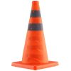 VEVOR Safety Cones, 4 Pack 18 inch Collapsible Traffic Cones, Construction Cones with Reflective Collars, Wide Base and A Storage Bag