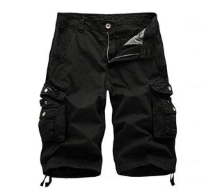 Mens Cotton Relaxed Fit Fit Outdoor Camouflage Camo Cargo Shorts (Color: 6, size: 36)