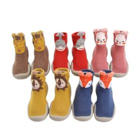 5 Pairs Kids Baby Girl Boys Toddler Anti-slip Slippers Socks Cotton Shoes Winter Warm (size: 24/25)
